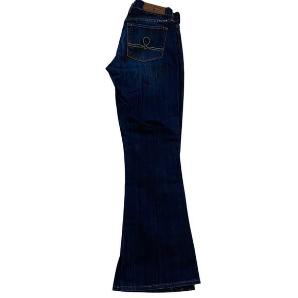 Lucky Brand Sofia Boot Dark Blue Denim Jeans Women's 6/28 Ankle NWOT - Picture 3 of 9